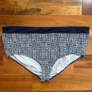 Lands End Floral Bikini Bottoms